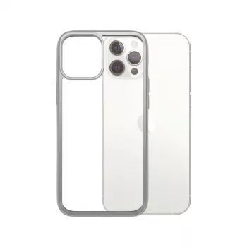 PanzerGlass ® ClearCaseColor™ iPhone 12 Pro Max - Satin Silver Limited Edition
