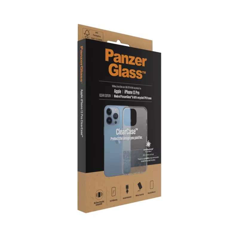PanzerGlass ® ClearCase iPhone 13 Pro, Abdeckung, Apple, Apple - iPhone 13 Pro, Transparent