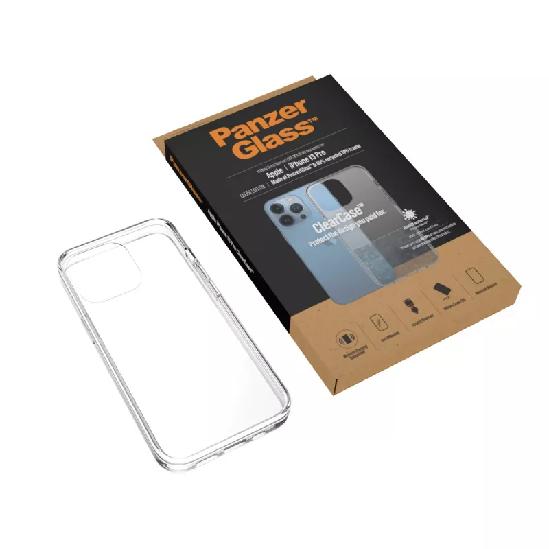 PanzerGlass ® ClearCase iPhone 13 Pro, Abdeckung, Apple, Apple - iPhone 13 Pro, Transparent