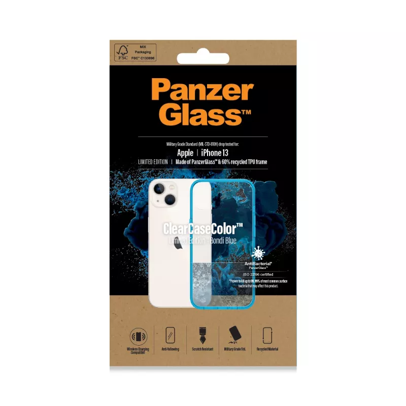 ClearCaseColor Hülle PanzerGlass Apple iPhone 13 Bondie Blue