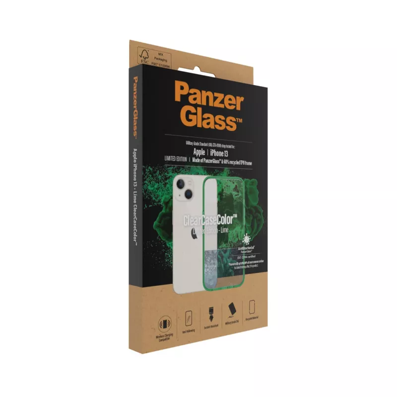 ClearCaseColor Hülle PanzerGlass Apple iPhone 13 Lime 0334