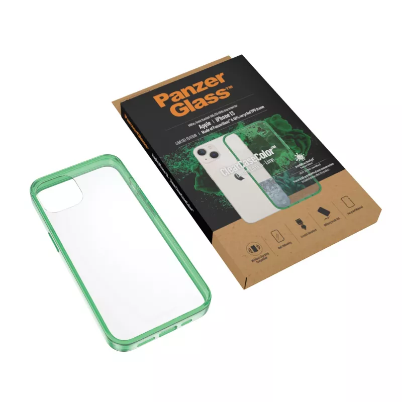 ClearCaseColor Hülle PanzerGlass Apple iPhone 13 Lime 0334