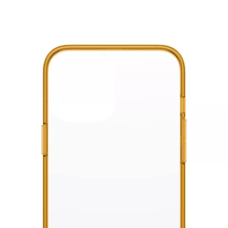 Schutzhülle ClearCaseColor PanzerGlass für iPhone 13 Pro Max 6,7 Zoll – PET und gehärtetes Glas, orange