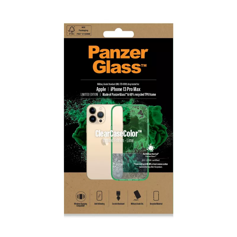 PanzerGlass ® ClearCaseColor™ iPhone 13 Pro Max - Limette