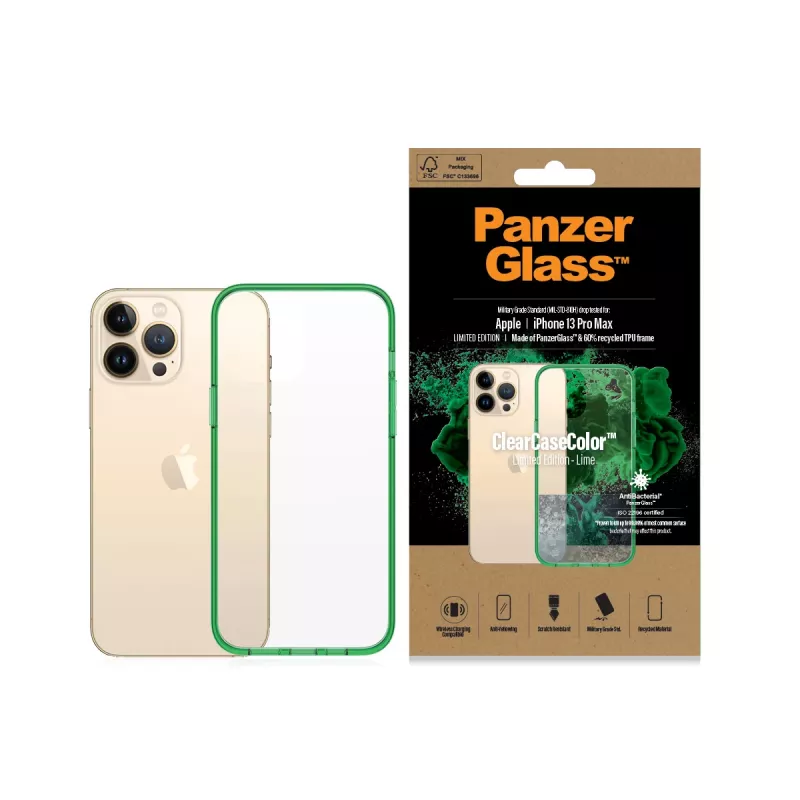 PanzerGlass ® ClearCaseColor™ iPhone 13 Pro Max - Limette