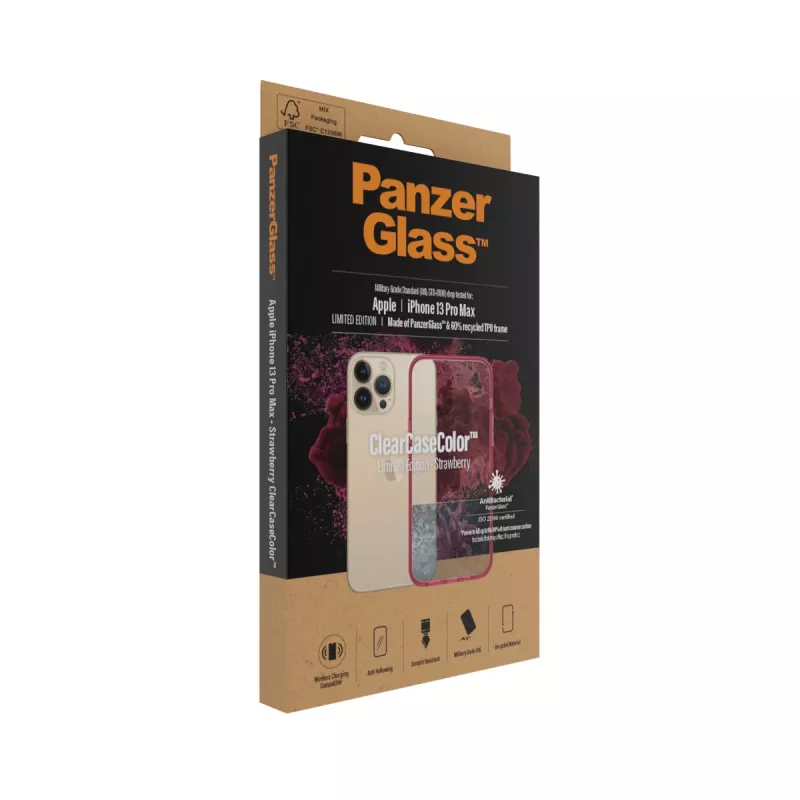 ClearCaseColor Apple iPhone 13 Pro Max Strawberry PanzerGlass