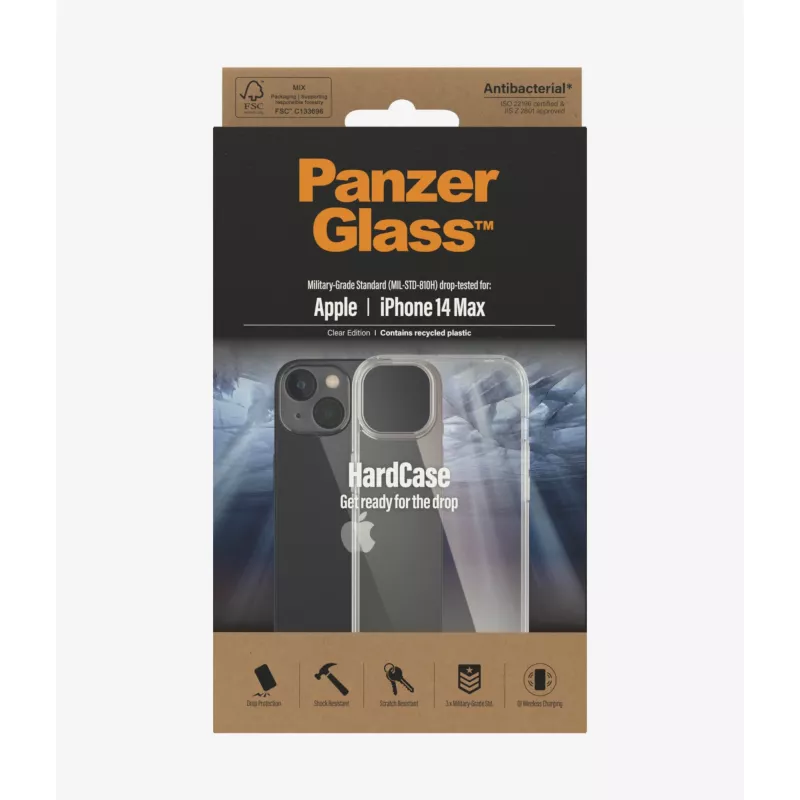 PanzerGlass HardCase Handyhülle 17 cm (6,7 Zoll) Cover Transparent