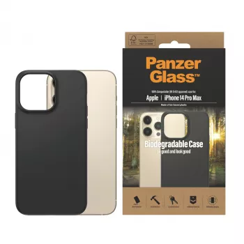 PanzerGlass ® biologisch abbaubare Hülle Apple iPhone 14 Pro Max | Schwarz