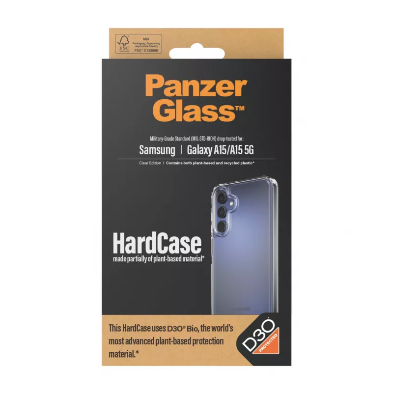 PanzerGlass® HardCase Transparent mit D3O® Samsung Galaxy A15 | A15 5G