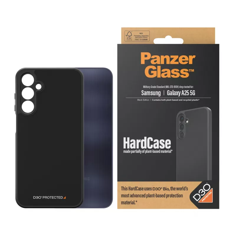 PanzerGlass ® HardCase Schwarz mit D3O® Samsung Galaxy A25 5G