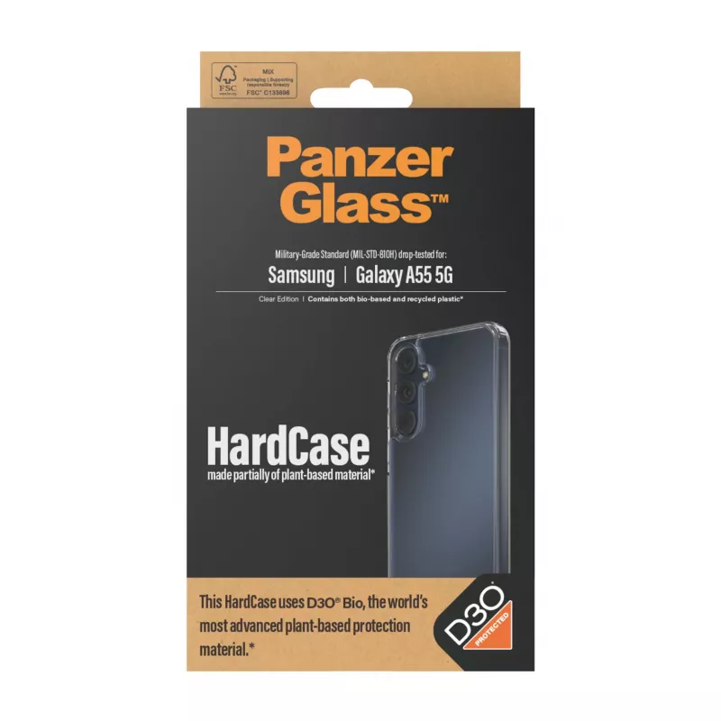 PanzerGlass ® HardCase Transparent mit D3O® Samsung Galaxy A55 5G