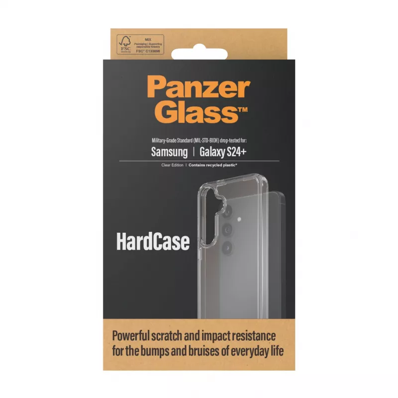 PanzerGlass ® HardCase Transparent Samsung Galaxy S24+, Cover, Samsung, Samsung - Galaxy S24 Plus, Transparent
