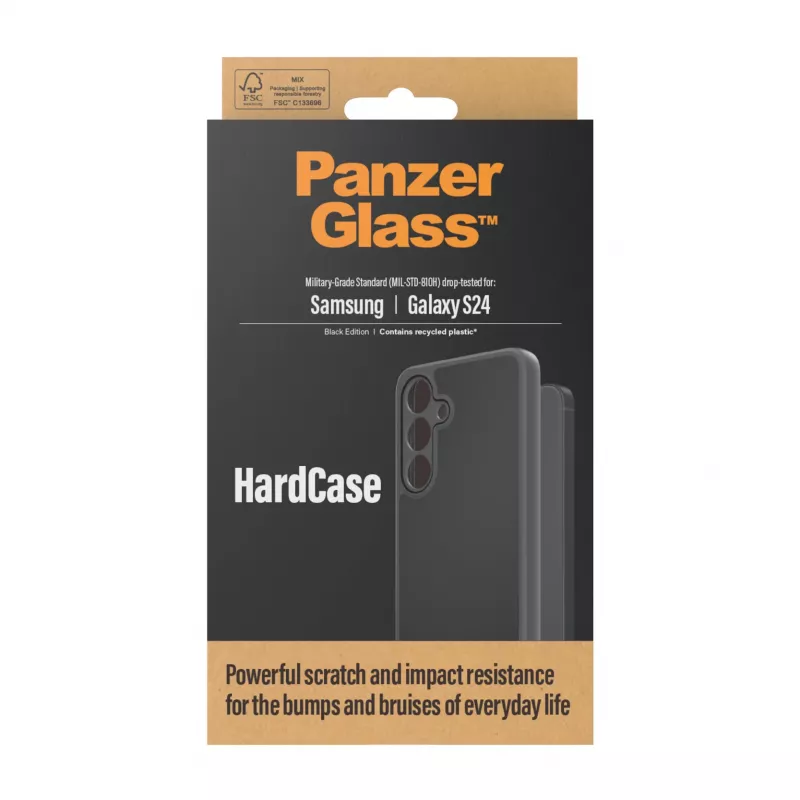 PanzerGlass ® HardCase Schwarz Samsung Galaxy S24, Cover, Samsung, Samsung - Galaxy S24, Schwarz