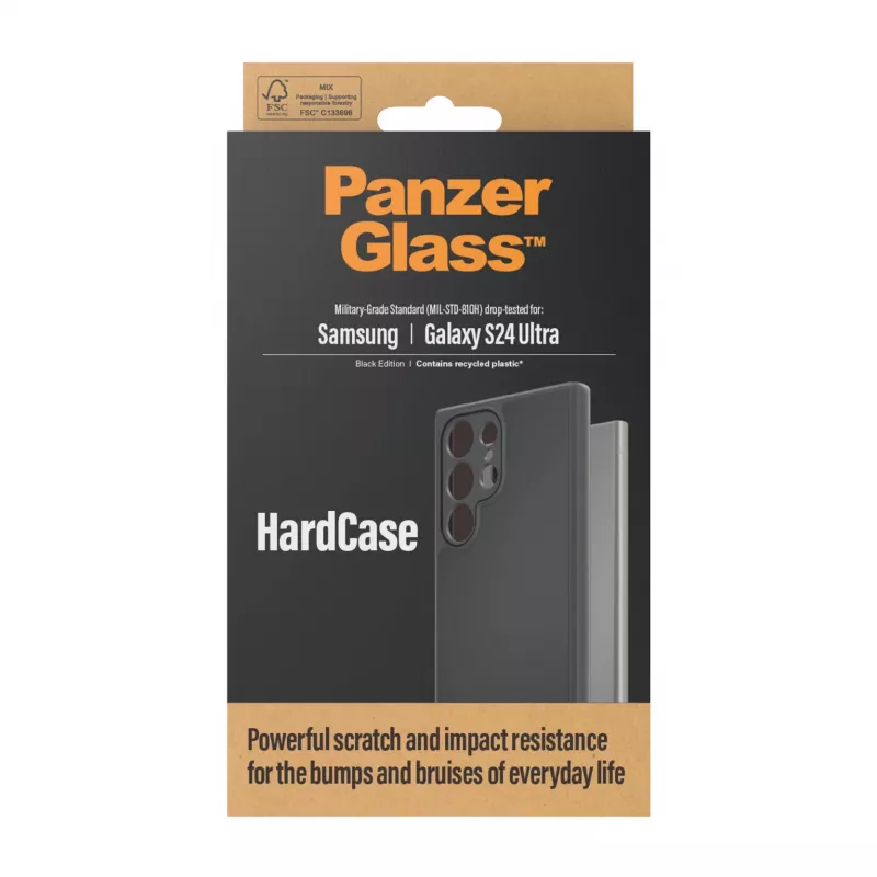 PanzerGlass ® HardCase Schwarz Samsung Galaxy S24 Ultra, Cover, Samsung, Samsung - Galaxy S24 Ultra, Schwarz
