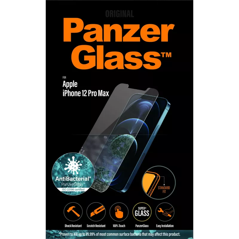 Bildschirmschutzfolie PanzerGlass Apple iPhone 12 Pro Max Standard Fit