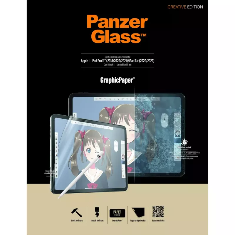 PanzerGlass ® GraphicPaper® Displayschutzfolie iPad Pro 11″ (2018, 2020-2022, 2024) | iPad Air 10.9″ (2020, 2022)