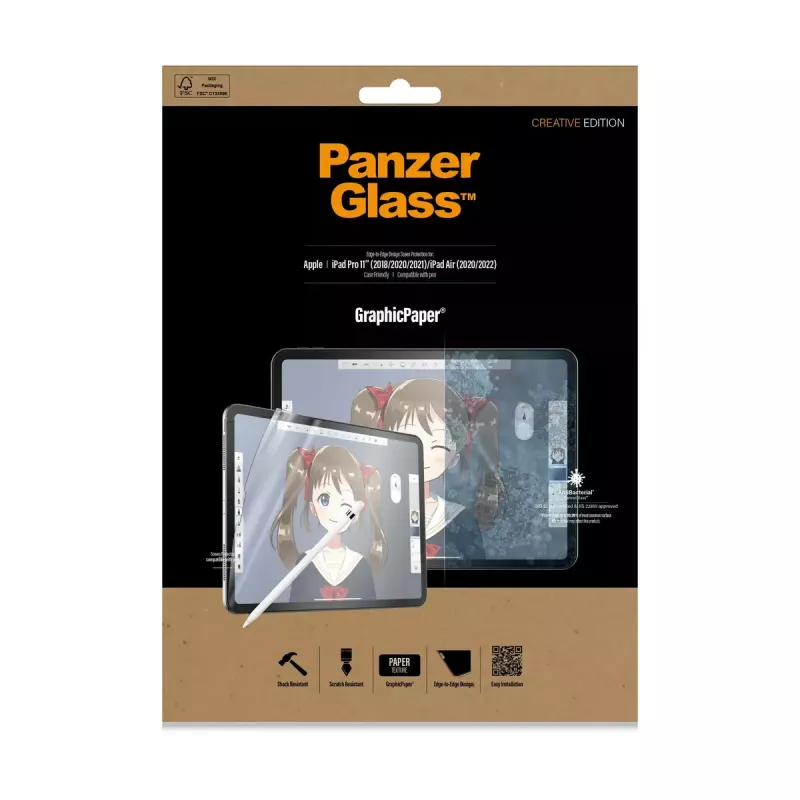 PanzerGlass ® GraphicPaper® Displayschutzfolie iPad Pro 11″ (2018, 2020-2022, 2024) | iPad Air 10.9″ (2020, 2022)