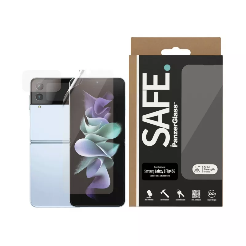 PanzerGlass SAFE. by ® Displayschutz Samsung Galaxy Z Flip4 5G