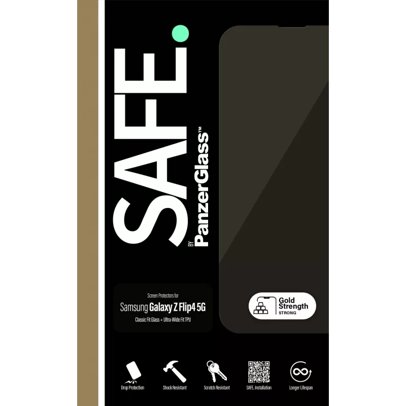 PanzerGlass SAFE. by ® Displayschutz Samsung Galaxy Z Flip4 5G