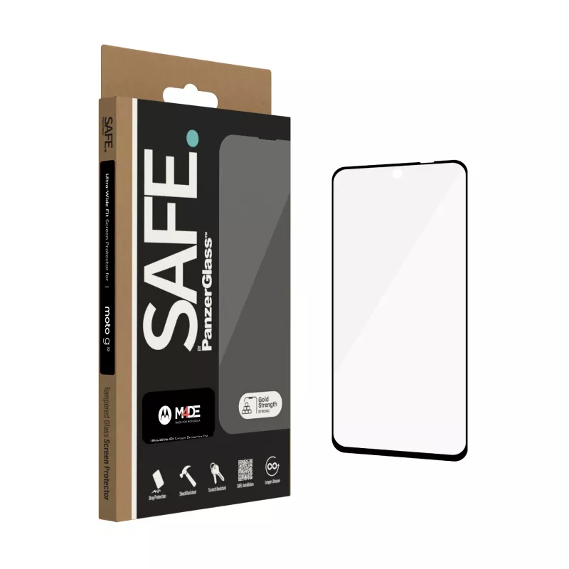 PanzerGlass SAFE. by ® Displayschutzfolie Motorola moto g32 | Ultra-Wide Fit