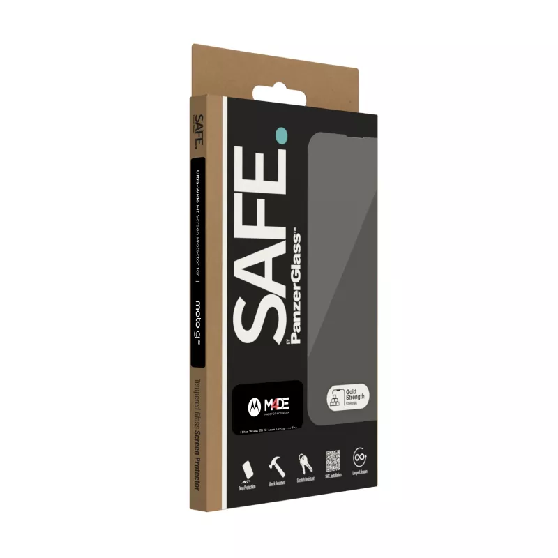 PanzerGlass SAFE. by ® Displayschutzfolie Motorola moto g32 | Ultra-Wide Fit