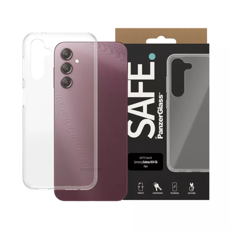 PanzerGlass SAFE. by ® TPU Hülle Samsung Galaxy A14 | A14 5G | Transparent