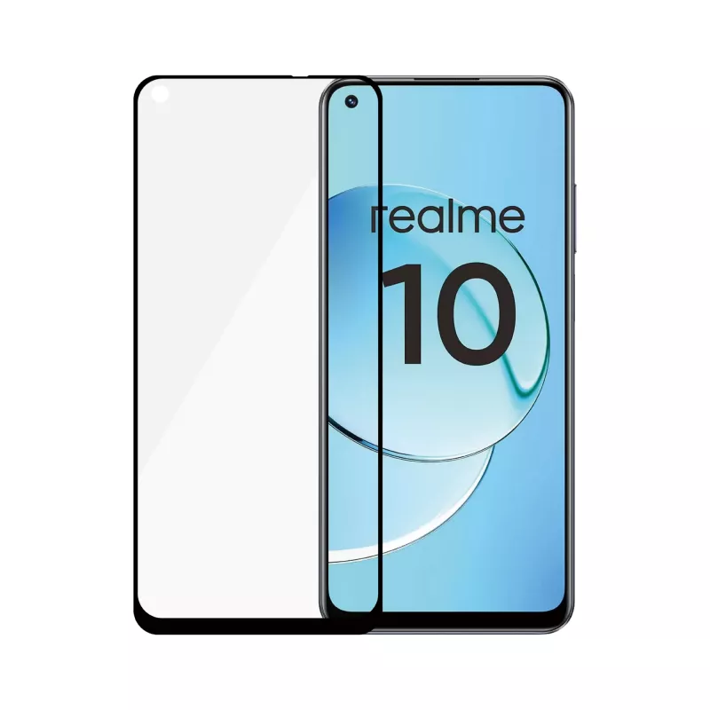 Gehärtetes Panzerglas PanzerGlass SAFE für Realme 10 — Ultra-Wide Fit, Schwarz