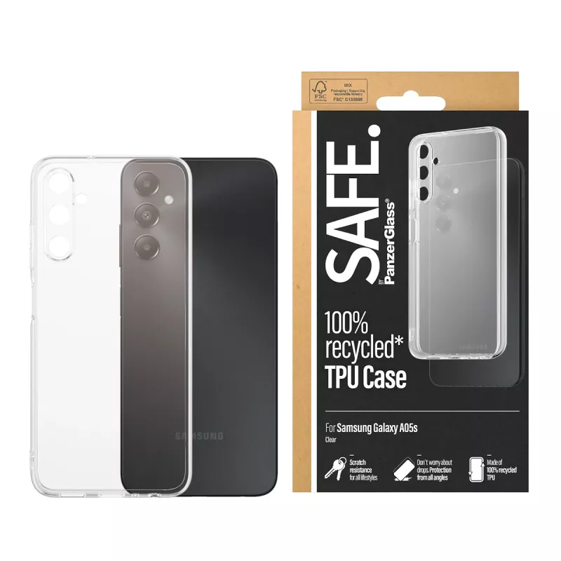 PanzerGlass SAFE. by ® TPU Hülle Transparent Samsung Galaxy A05s