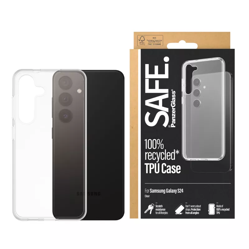 PanzerGlass SAFE. by ® TPU-Hülle Samsung Galaxy S24 | Transparent