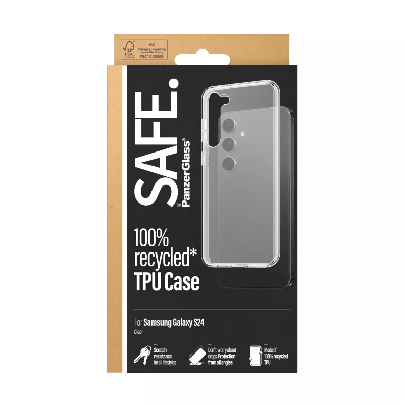 PanzerGlass SAFE. by ® TPU-Hülle Samsung Galaxy S24 | Transparent