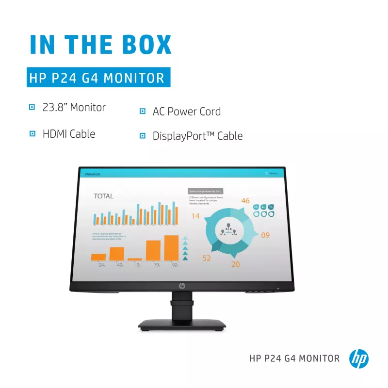 HP P-Series P24 G4 Computermonitor 60,5 cm (23,8 Zoll) 1920 x 1080 Pixel Full HD