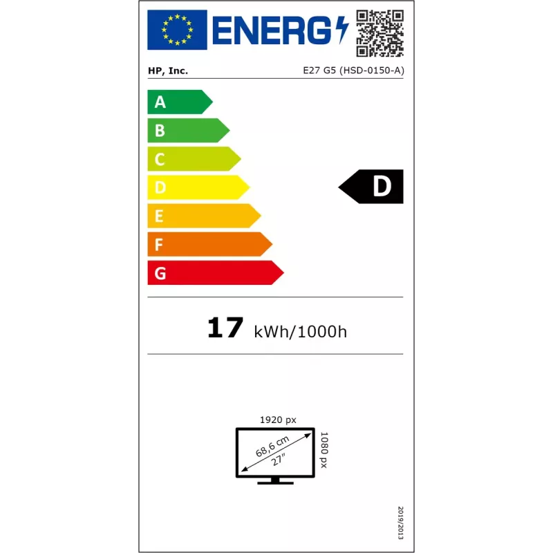 Monitor HP E27 G5 27 Zoll Full HD LED 1920 x 1080