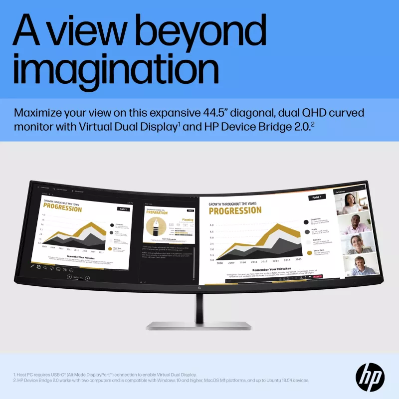Monitor HP E45c G5 44.5 inch Dual QHD LCD 5120 x 1440