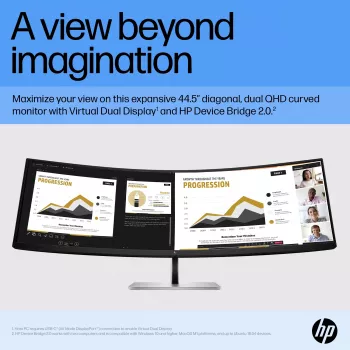 Monitor HP E45c G5 45 Zoll Curved Display LCD DQHD Auflösung