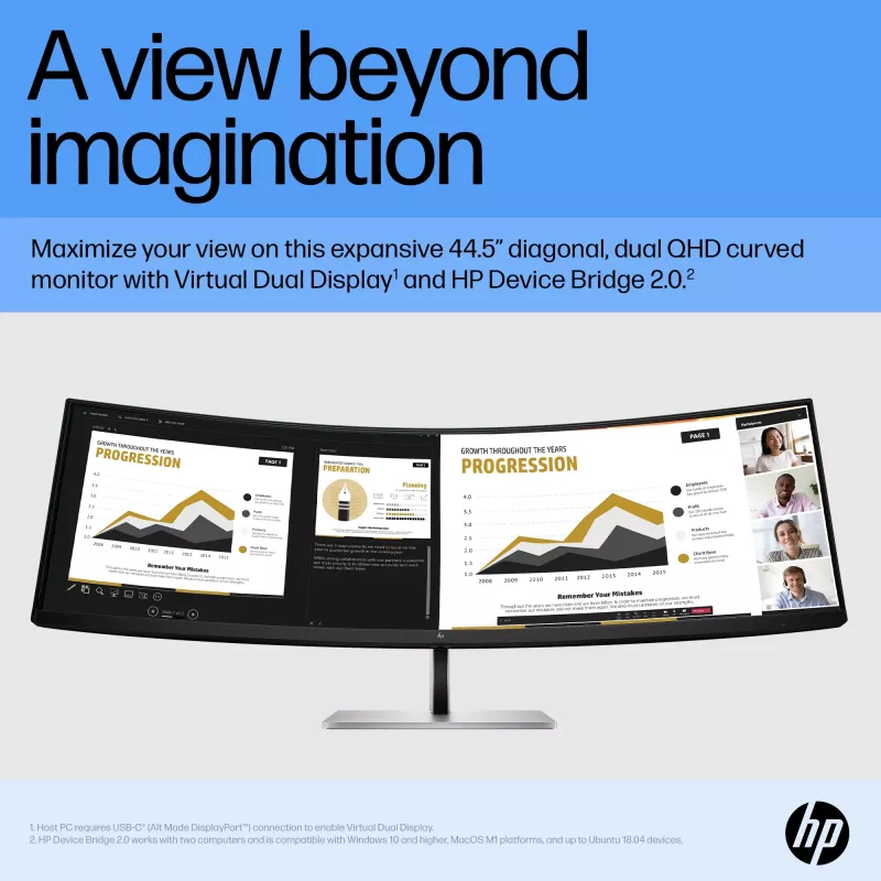 Monitor HP E45c G5 44,5 Zoll Curved Dual QHD 5120 x 1440