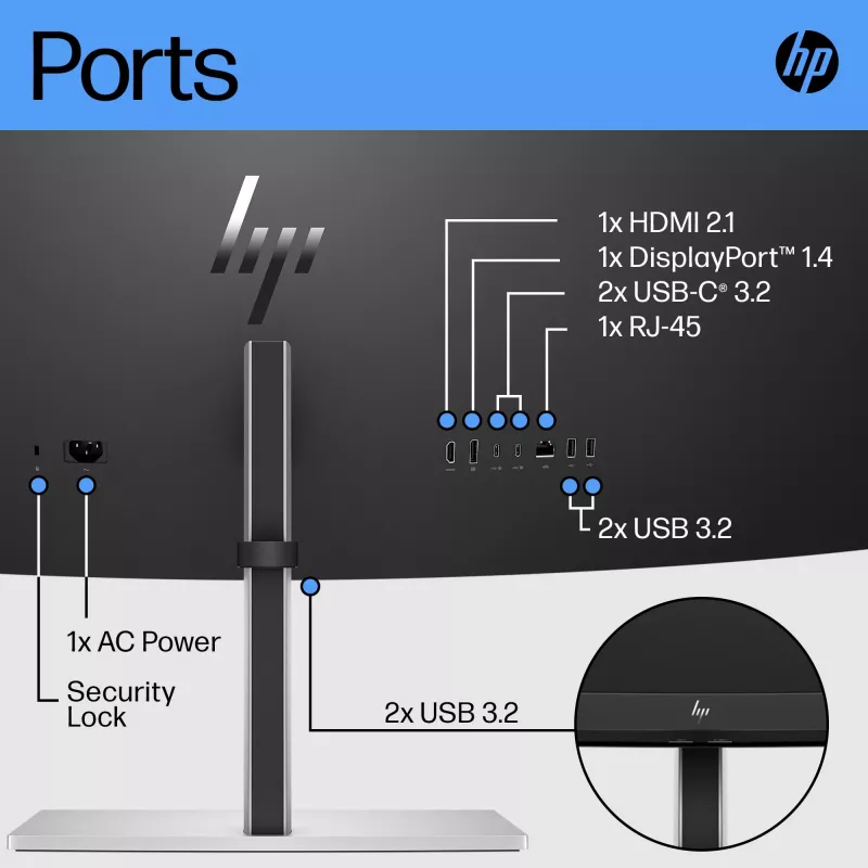 Monitor HP E45c G5 44,5 Zoll Curved Dual QHD 5120 x 1440