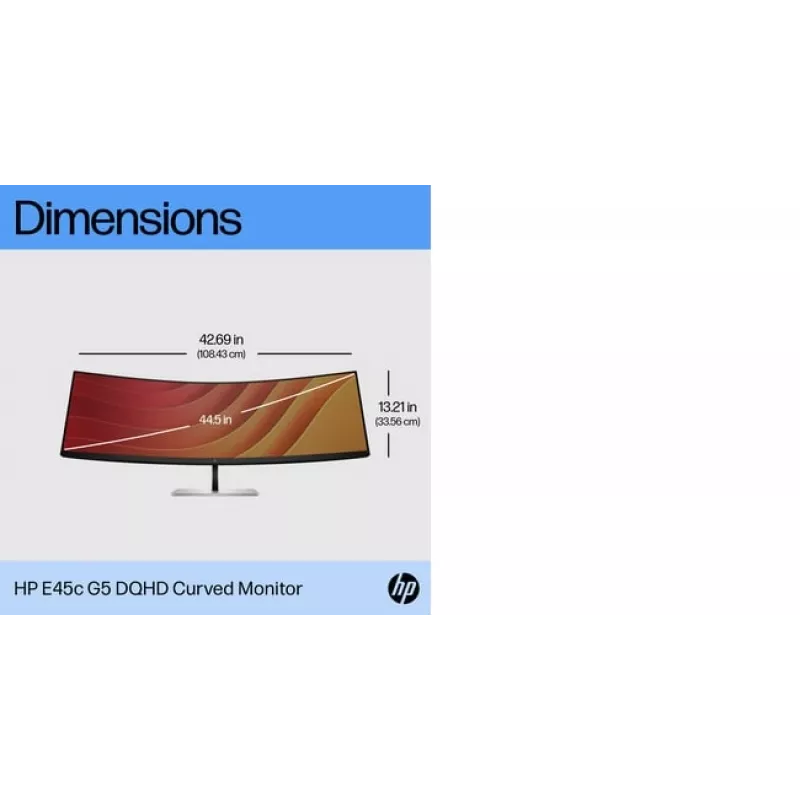 Monitor HP E45c G5 44,5 Zoll Curved Dual QHD 5120 x 1440