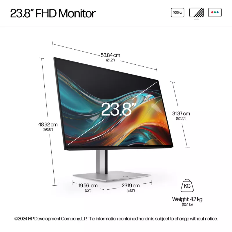Monitor HP Series 7 Pro 23,8 Zoll FHD LCD 1920x1080