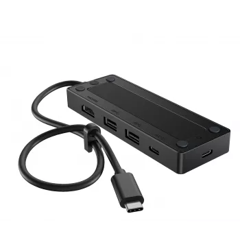 USB-C Travel Hub G3 — HP, USB-3.2-Gen-2-Typ-C-Host, HDMI, USB-A, PD bis zu 65 W, 116×41,9×14,5 mm