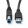 Microconnect MC-ITH-USB3AB-005 USB-Kabel USB 3.2 Gen 1 (3.1 Gen 1) 5 m USB A USB B Schwarz