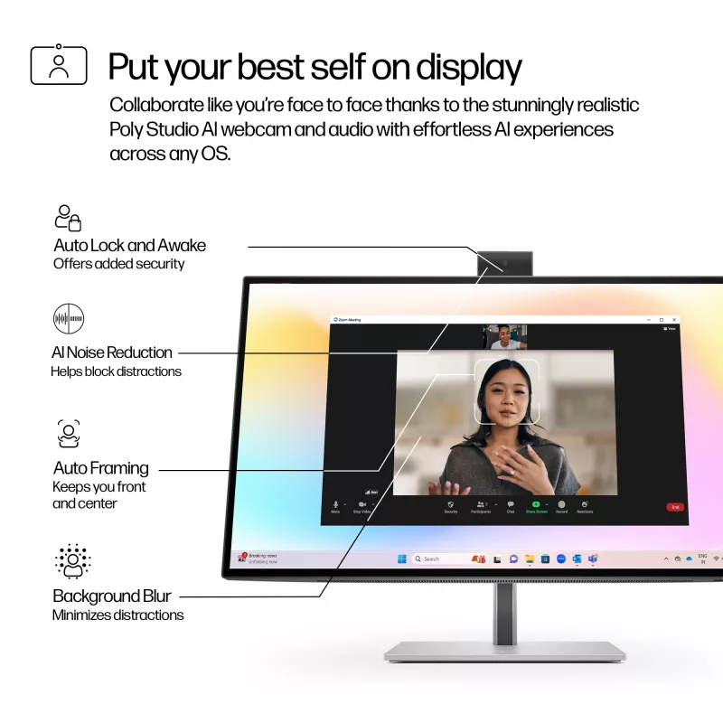 HP Series 7 Pro 27 Zoll 4K Conferencing Monitor - 727pm