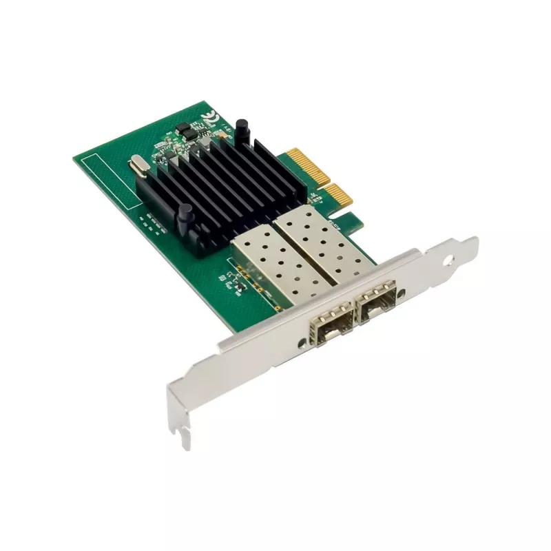 PCIe x4 Netzwerkadapter MicroConnect MC-PCIEX4-I350-F2 mit Intel I350 Chipsatz, Dual-Port