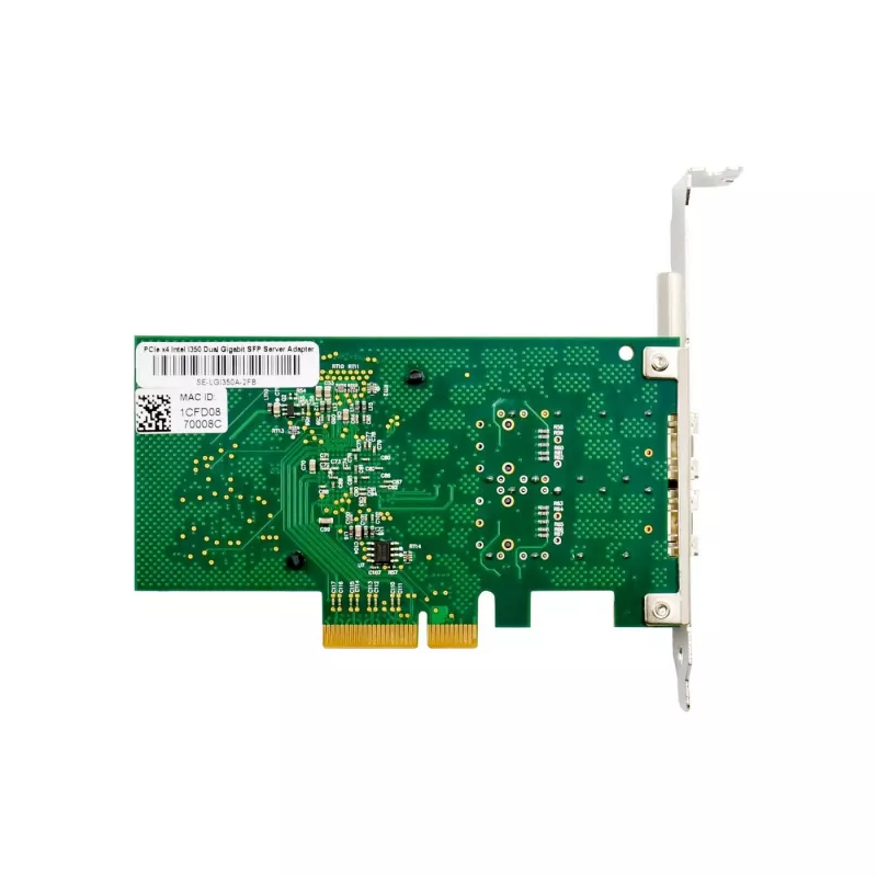 PCIe x4 Netzwerkadapter MicroConnect MC-PCIEX4-I350-F2 mit Intel I350 Chipsatz, Dual-Port