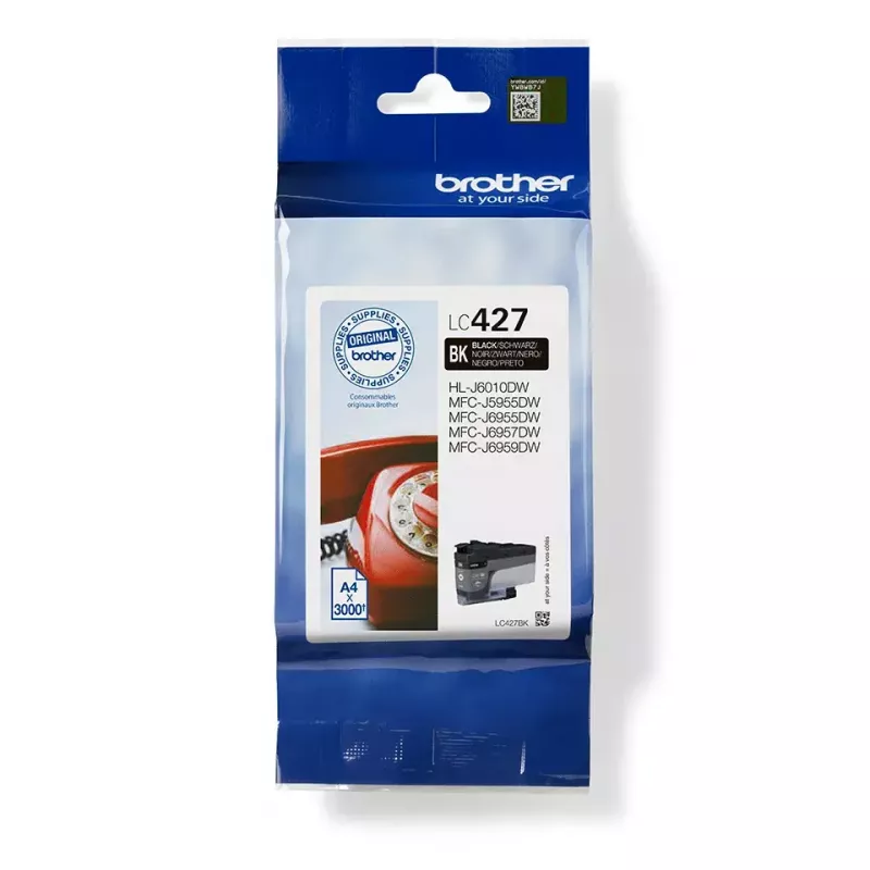 Brother LC-427BK Tintenpatrone 1 Stk. Original Standardertrag Schwarz