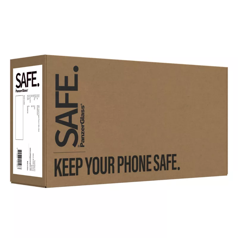 PanzerGlass SAFE. by ® TPU Hülle iPhone 12 Mini | Schwarz | Bulk