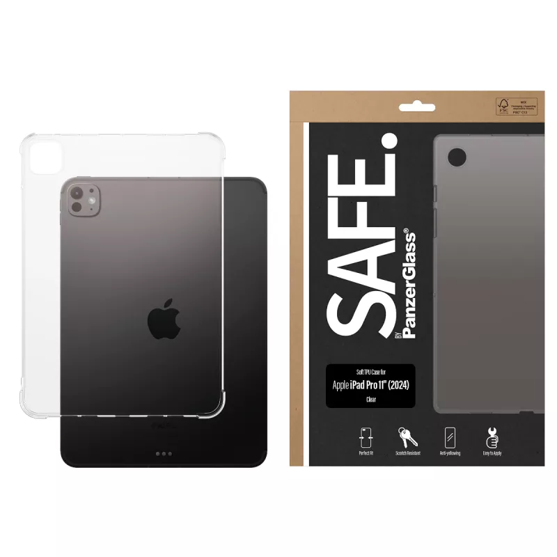 PanzerGlass SAFE. by ® TPU Hülle Transparent iPad Pro 11'' (2024)