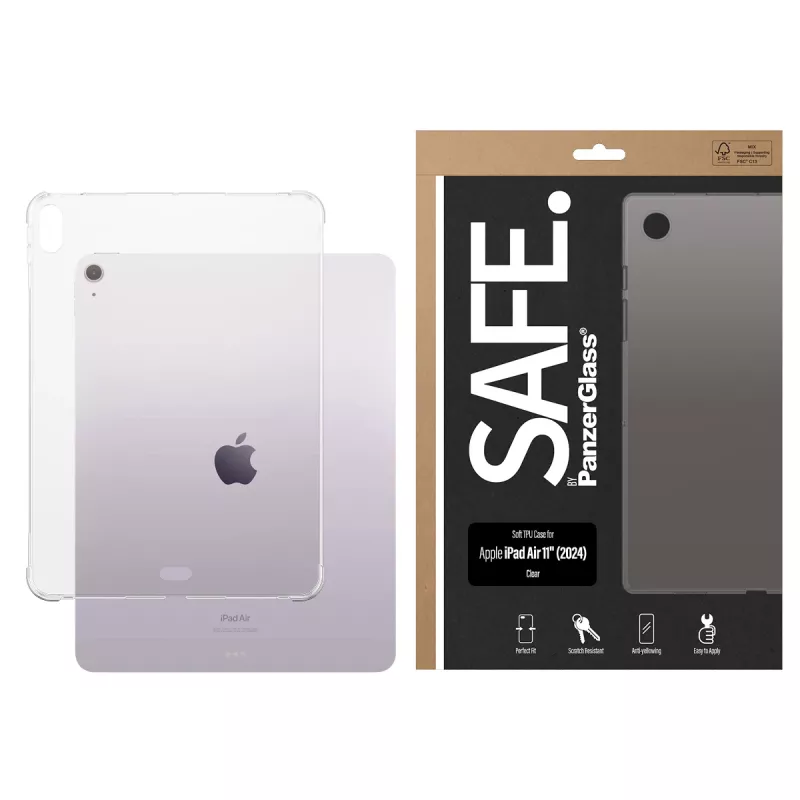 PanzerGlass SAFE. by ® TPU-Hülle Transparent iPad Air 11'' (2024)