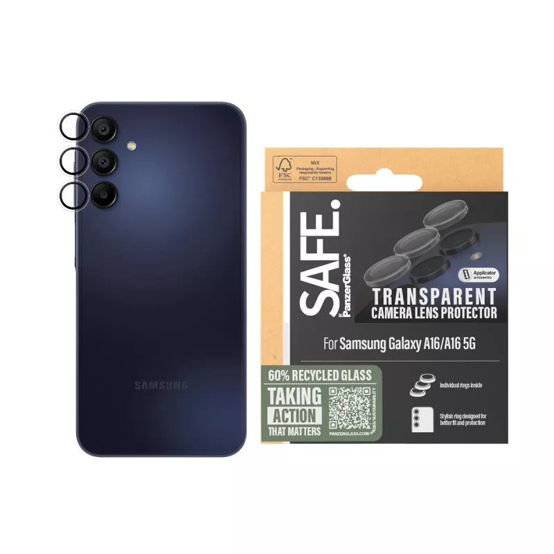 PanzerGlass SAFE. by ® Kameraprotektor Transparent Samsung Galaxy A16 4G | A16 5G