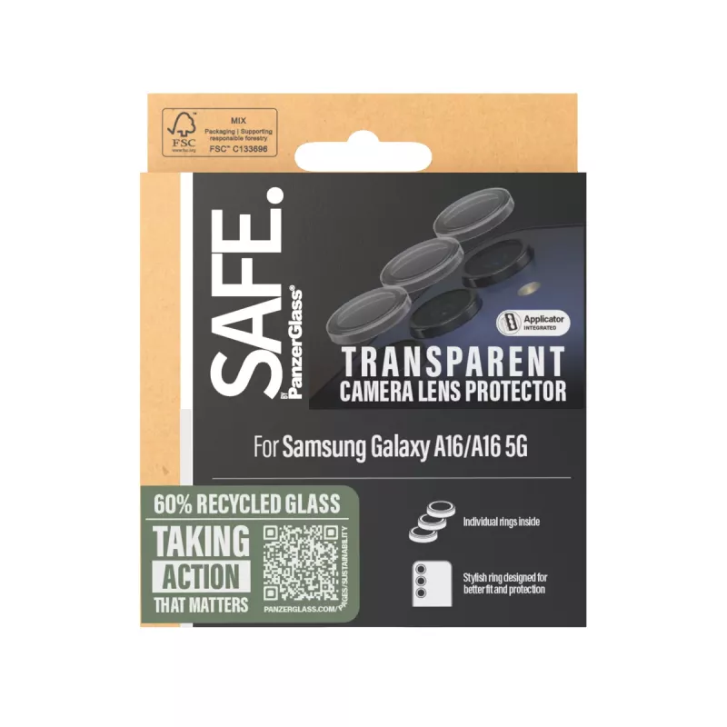 PanzerGlass SAFE. by ® Kameraprotektor Transparent Samsung Galaxy A16 4G | A16 5G