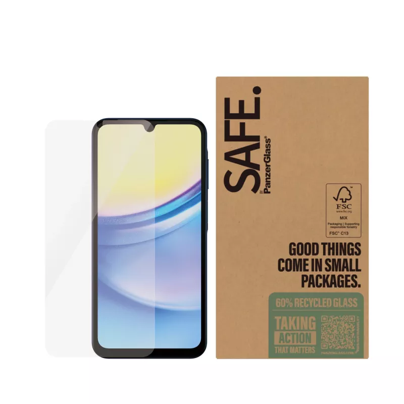 PanzerGlass SAFE. by ® Displayschutz Samsung Galaxy A16 | A16 5G | Ultra-Wide Fit